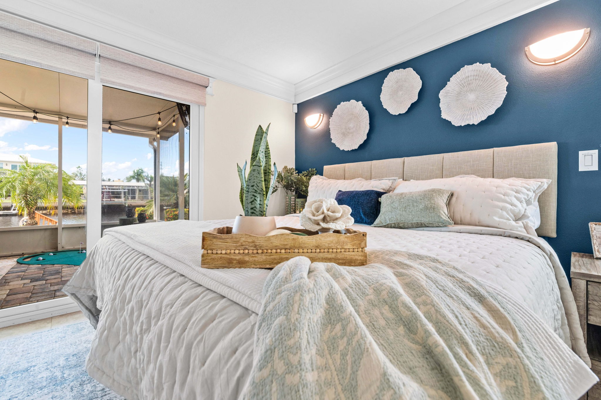 Minnow Creek living room with coastal decor